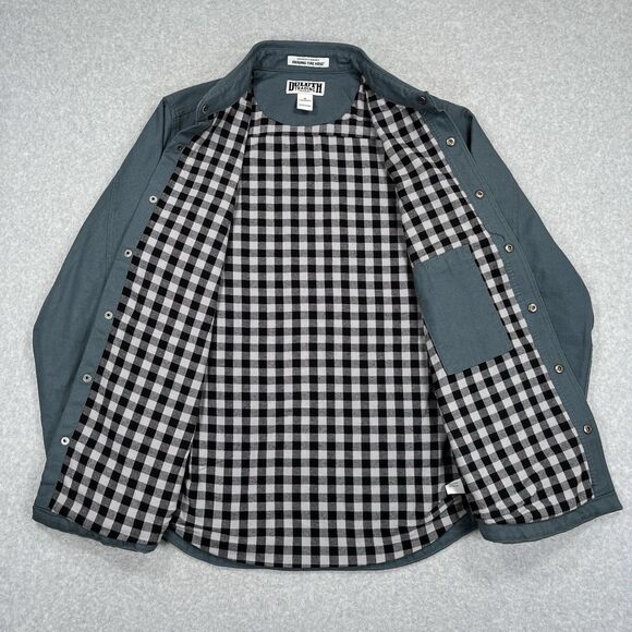 Duluth Trading Limber Jac Shacket Mens Medium Fire Hose Flannel Lined Jacket - Picture 2 of 11
